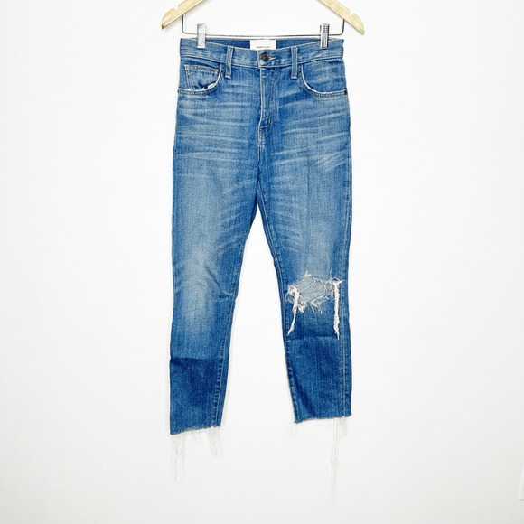 CURRENT/ELLLIOTT Vintage Crop Slim Straight Leg Jean Ultimate Love womens 25 - Picture 2 of 7